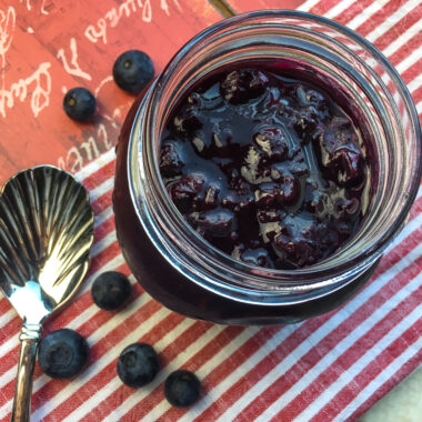 blueberry maple compote