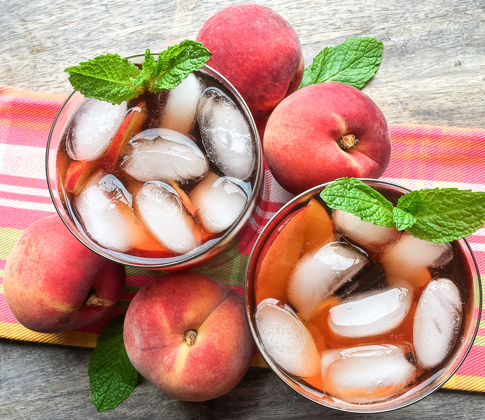 Ginger-Peach Iced Tea