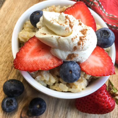 instant pot rice pudding