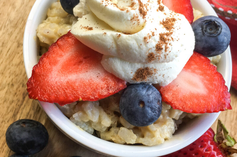 instant pot rice pudding